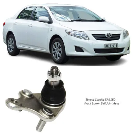 Illustration of toyota corolla zre152 front lower ball joint assy 43330-09650