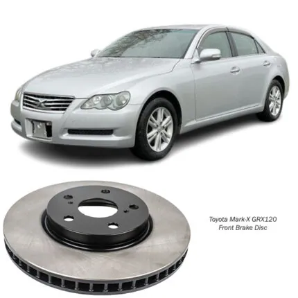Illustration of toyota mark-x grx120 front brake disc 43512-30310