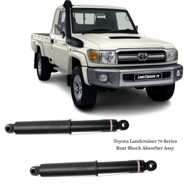 Illustration of toyota landcruiser 79 series rear shock absorber assy 48531-69645