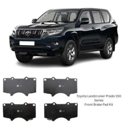 Illustration of toyota landcruiser prado 150 series front brake pad kit d2228m-1