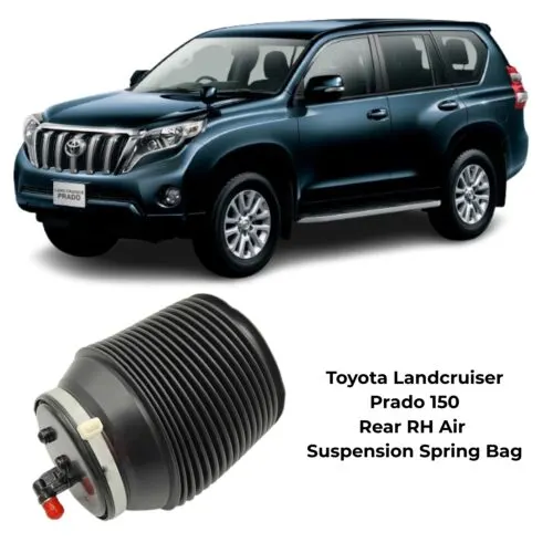 Illustration of toyota prado landcruiser 150 series rear rh air suspension spring bag 48080-60010