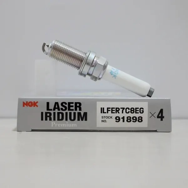 Illustration of ngk ilfer7c8eg laser iridium spark plug - premium vw & audi performance