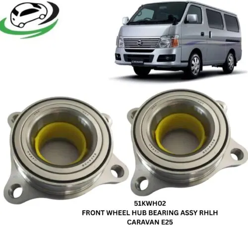 Illustration of 51kwh02 front wheel hub bearing assembly for nissan caravan e25 - pair (rhlh)