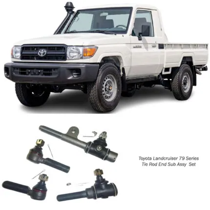Illustration of toyota land cruiser 79 series 4x4 tie rod end sub assy set se-2752rx