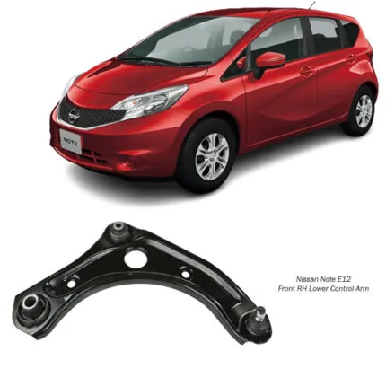 Illustration of nissan note e12 front rh lower control arm 545001hmob
