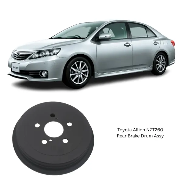 Illustration of toyota allion nzt260 rear brake drum assy 42431-20450