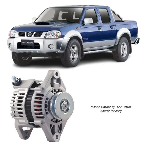 Illustration of nissan hardbody d22 petrol alternator assy 23100-3s501