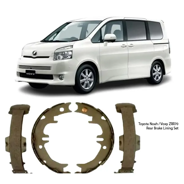 Illustration of toyota noah / voxy zrr70 rear brake lining kit fn0567