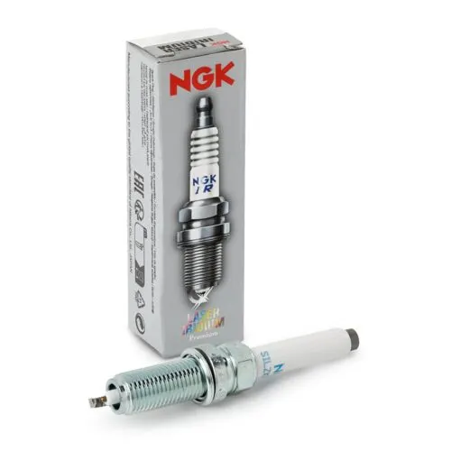 Illustration of ngk silzkfr8d7g laser iridium spark plug - mercedes-benz m282/m200 & nissan/renault 1.0/1.3 hr tce engines