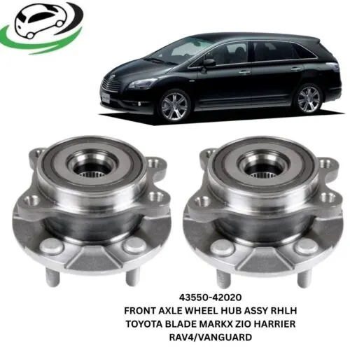 Illustration of 43550-42020 front axle wheel hub assembly rh/lh pair - toyota blade, mark x zio, harrier, rav4 and vanguard