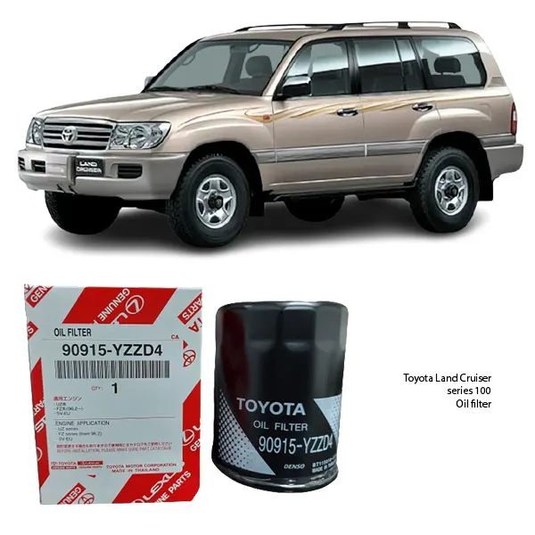 Illustration of toyota land cruiser 100 series oil filter assy 90915-yzzd4