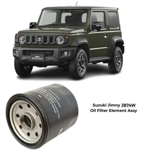 Illustration of suzuki jimny jb74w oil filter assy 15601-87204