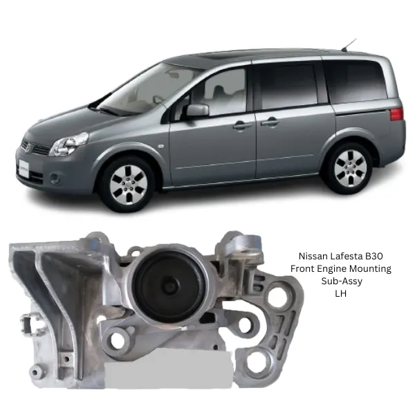 Illustration of nissan lafesta b30 front engine mounting sub-assy lh 11220-en00a