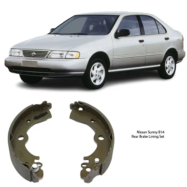 Illustration of nissan sunny b14 rear brake pad kit fn1185
