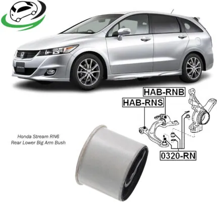Illustration of honda stream rn6-rn9 rear lower big arm bush hab-rnb