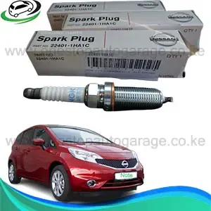 Illustration of nissan note e12 spark plugs 22401-1ha1c ngk dilkar7e11hs iridium oem