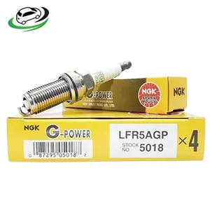 Illustration of ngk g-power platinum spark plug lfr5agp hyundai, nissan, toyota
