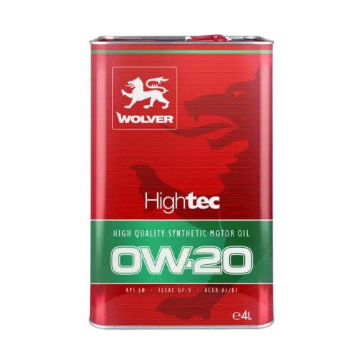 Illustration of wolver high tec hybrid 0w-20 fully synthetic engine oil (4l) - advanced protection for modern & hybrid engines