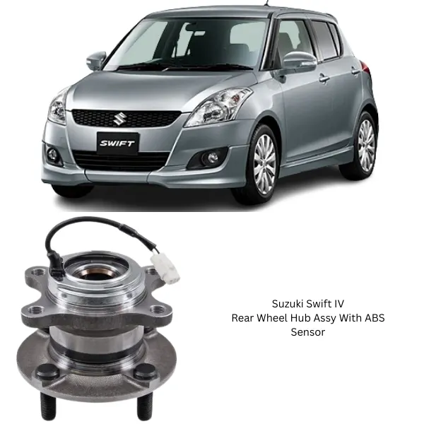 Illustration of suzuki swift iv 4wd rear wheel hub assy with abs sensor 43402-71l50