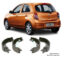 Illustration of nissan march k13 rear brake lining shoe k1289