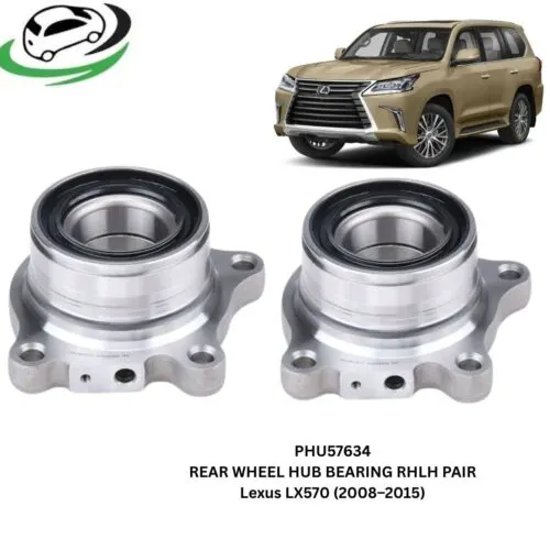 Illustration of phu57634 rear wheel hub bearing for lexus lx570 and toyota land cruiser 200 series - pair rhlh