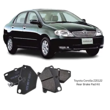 Illustration of toyota corolla zze122 rear brake pad kit kd2720