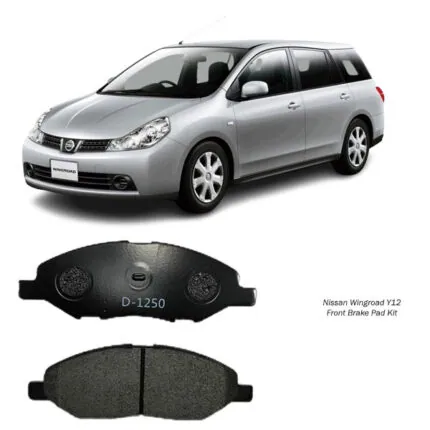 Illustration of nissan wingroad y12 front brake pad kit d1250