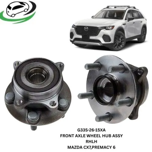 Illustration of g33s-26-15xa front axle wheel hub assembly - mazda cx-7, mazda premacy and mazda 6 (pair rhlh)