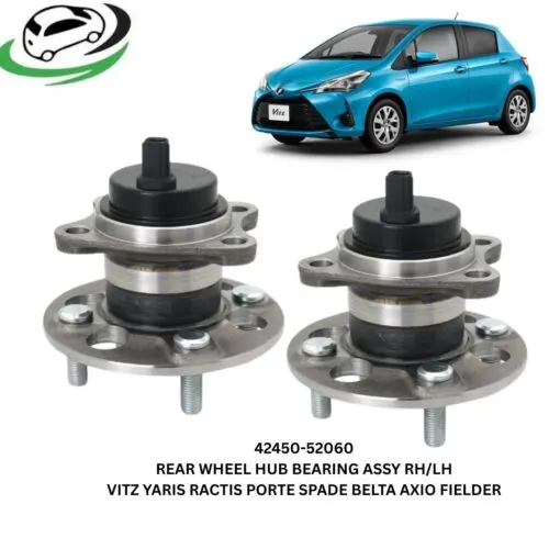 Illustration of toyota vitz yaris ractis porte spade belta axio fielder 42450-52060 rear wheel hub bearing assembly pair rhlh
