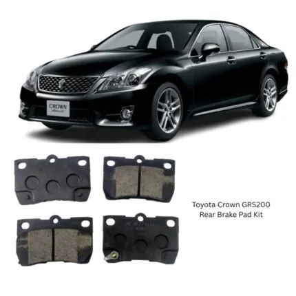 Illustration of toyota crown grs200 rear brake pad kit d2243