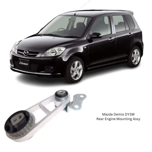 Illustration of mazda demio dy3w rear engine mounting assy d354-39-d40a