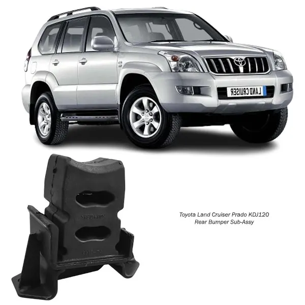 Illustration of toyota land cruiser prado kdj120 rear bumper sub-assy rh 48306-60201