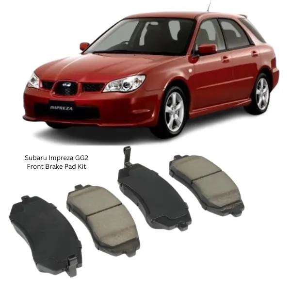 Illustration of subaru impreza gg2 genuine front brake pad kit 26296sa032