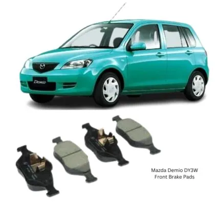 Illustration of mazda demio dy3w front brake pad kit d3120
