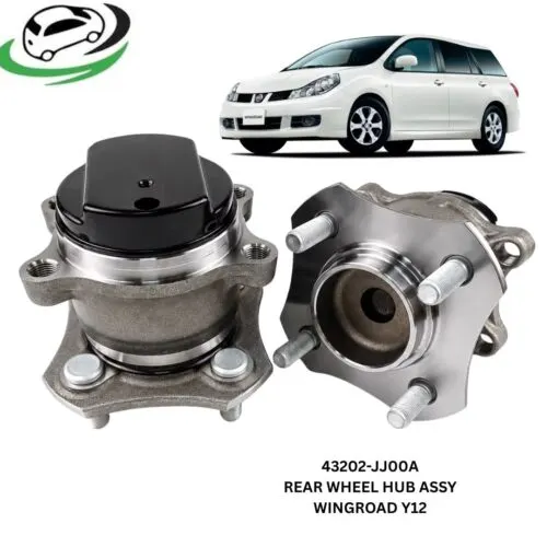 Illustration of gsp 43202-jj00a rear wheel hub assembly set - nissan wingroad y12