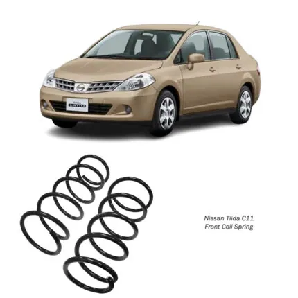 Illustration of nissan tiida cii front coil spring 54010-ed001