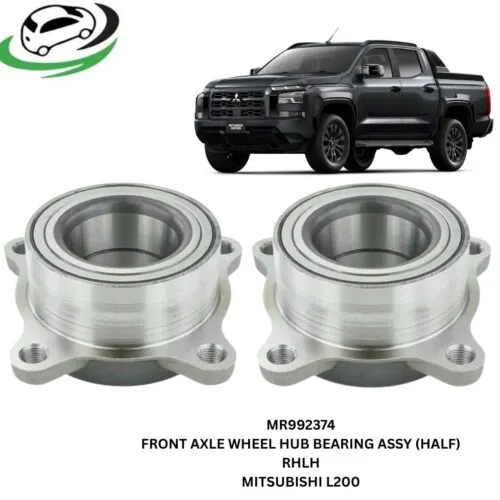 Illustration of mr992374 front axle wheel hub bearing assembly (half) rh/lh pair - mitsubishi l200