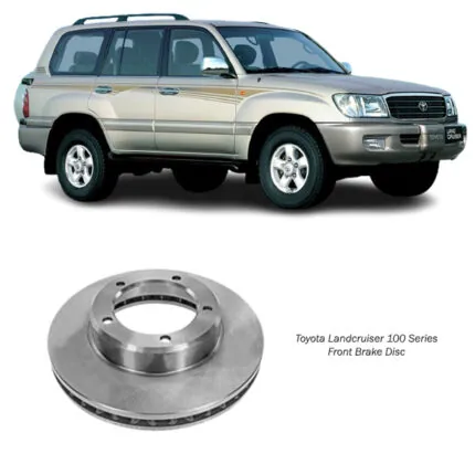Illustration of toyota land cruiser 100 series front brake disc 43512-60170