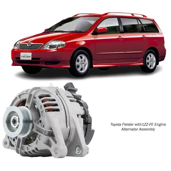 Illustration of toyota fielder with 1zz-fe alternator assy 27060-22120