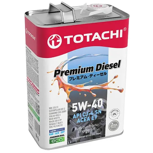 Illustration of fully synthetic premium diesel 5w40 4l engine oil
