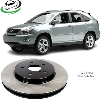 Illustration of lexus rx300 front brake disc 43512-48081
