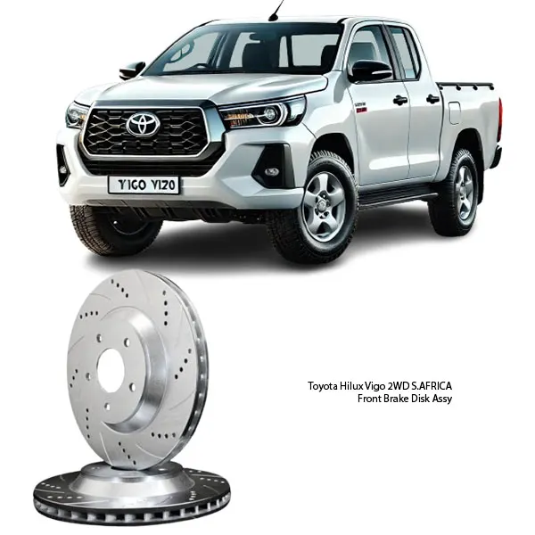 Illustration of toyota hilux vigo 2wd s.africa slotted front brake disc assy 43512-0k240