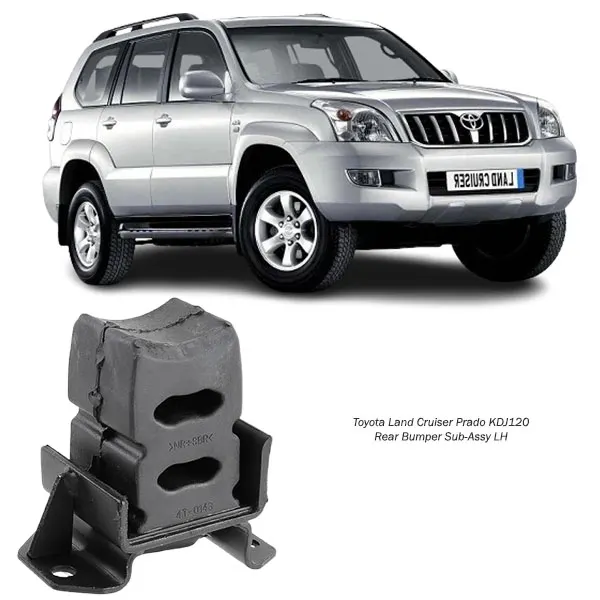 Illustration of toyota land cruiser prado kdj120 rear bumper sub-assy lh 48036-60011