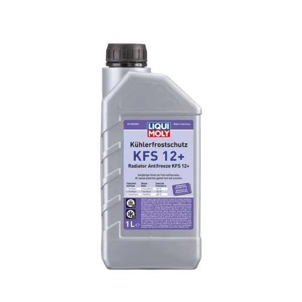 Illustration of liqui moly kfs 12+ radiator antifreeze