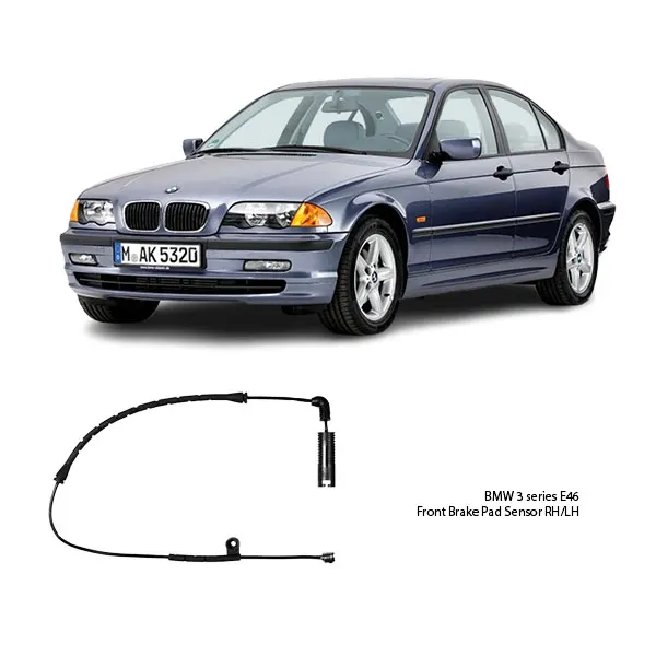 Illustration of bmw 3 series e46 front brake pad sensor rh/lh 880701001