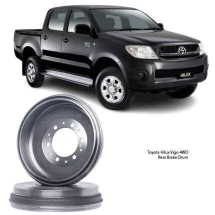 Illustration of toyota hilux vigo 4wd rear brake drum 42431-0k120