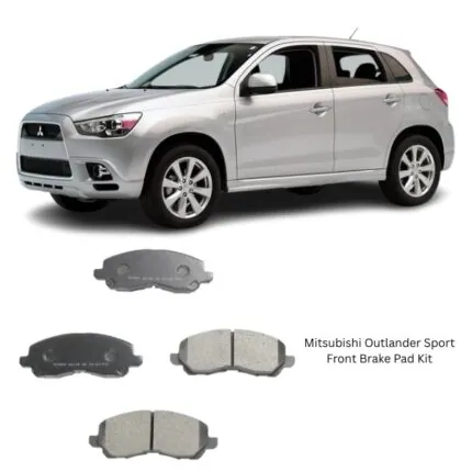 Illustration of mitsubishi outlander sport front brake pad kit d6108