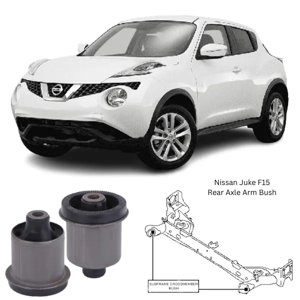 Illustration of nissan juke f15 rear axle arm bush 55501-1kk0a