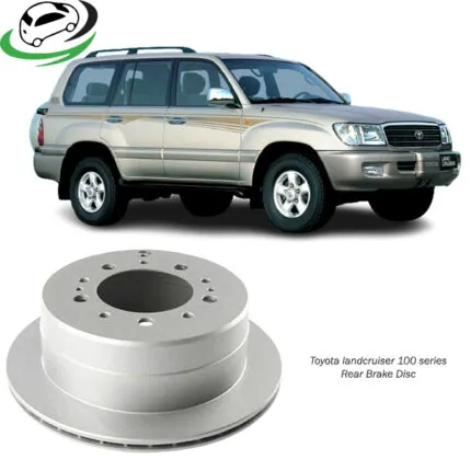 Illustration of toyota land cruiser prado 100 series rear brake disc 42431-60281