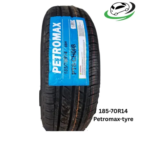 Illustration of 185/70r14 petromax tyre in kenya | inclusive of professional fitment